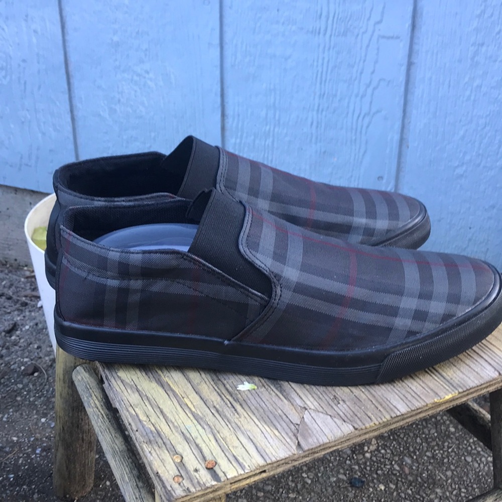 Plaid loafers- Coat check style